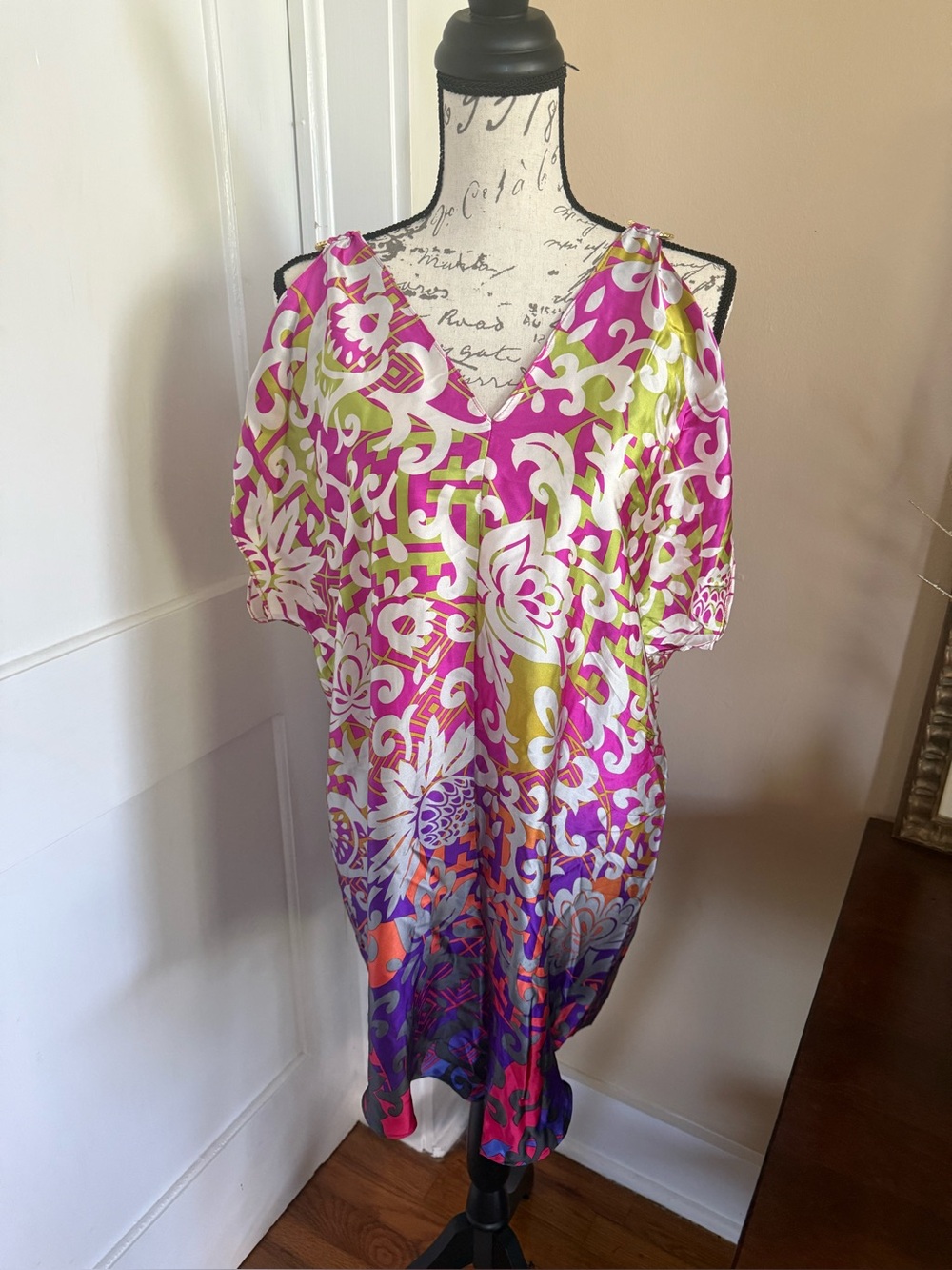 Alice & Trixie Pink and Purple Floral Midi Dress